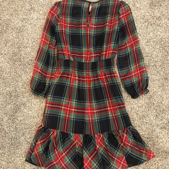 J crew cinch waist dress in tartan plaid - Picture 5 of 6